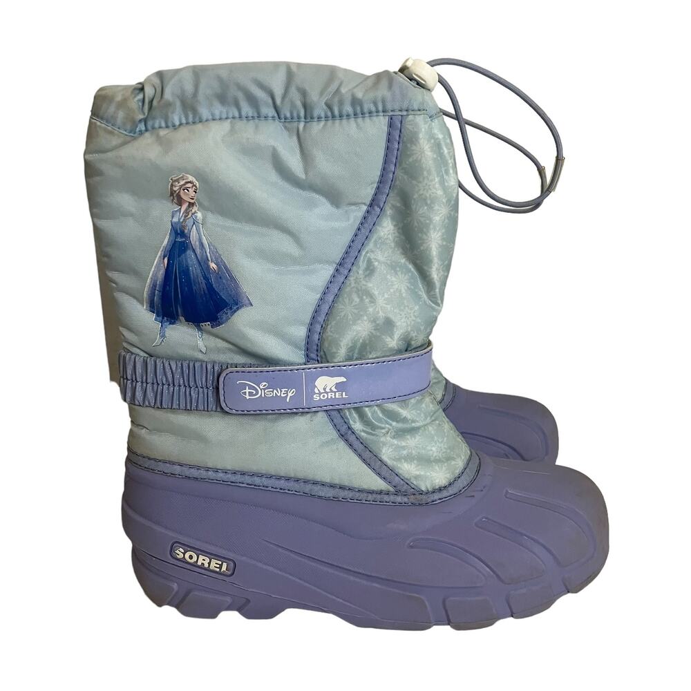 Sorel Disney Girl's Flurry Frozen 2 Elsa Winter Snow Boots Size 7